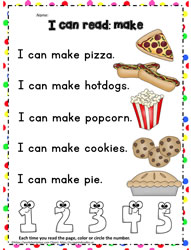 Sight Word to Read - make